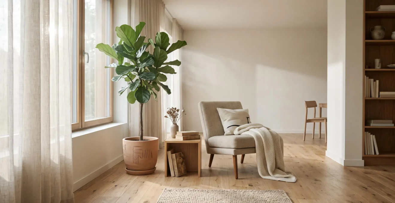 Interieur lumineux et epure symbolisant un air interieur pur et sans allergenes